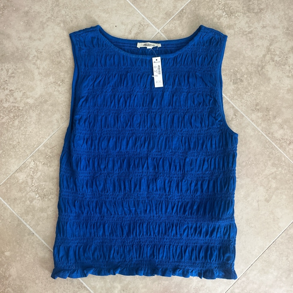 NWT Madewell ruffle tank